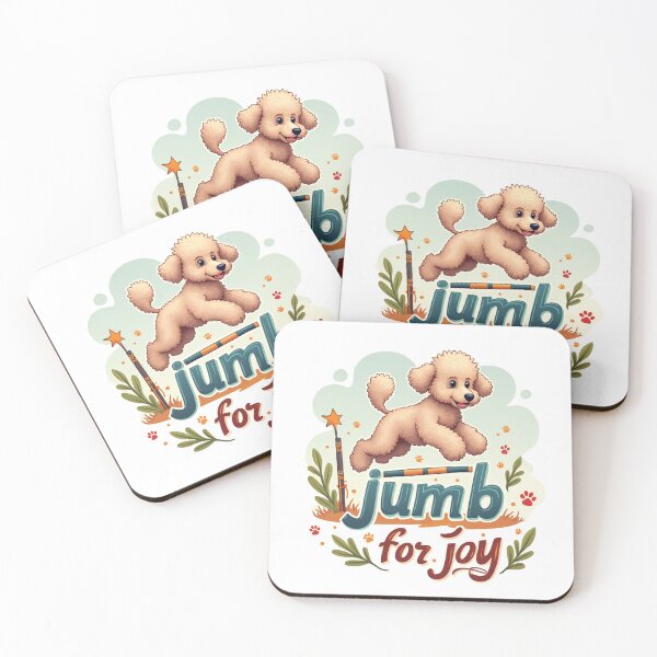 Item preview, Poodle Agility Adventure - Jump for Joy designed and sold by rayaARTs.