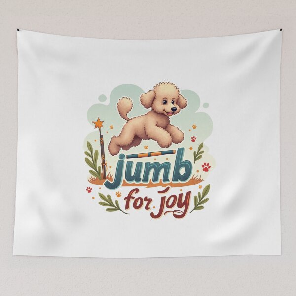Item preview, Poodle Agility Adventure - Jump for Joy designed and sold by rayaARTs.