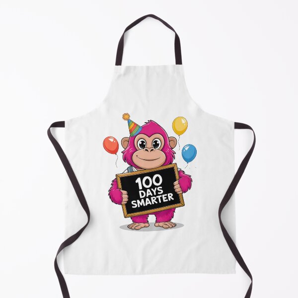 Item preview, 100 Days Smarter, Pink Gorilla Fun designed and sold by TheWizArt.