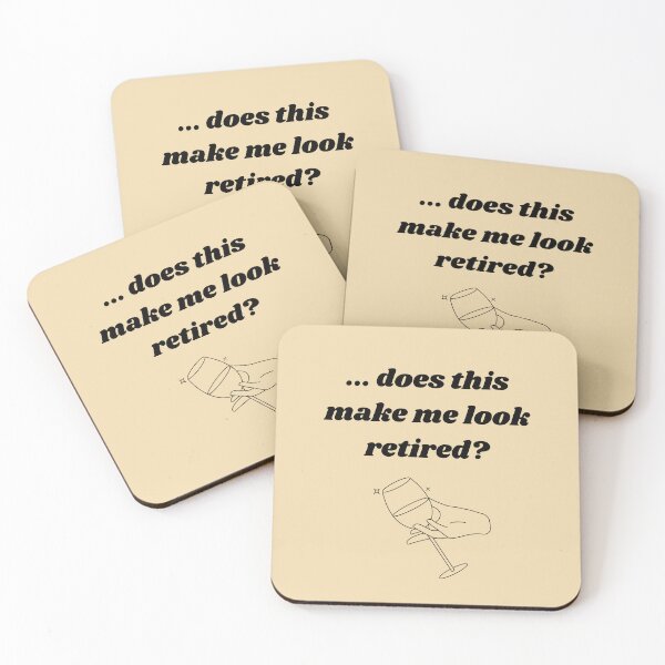 Item preview, Does this make me look retired funny wineglass design designed and sold by celestwoo.