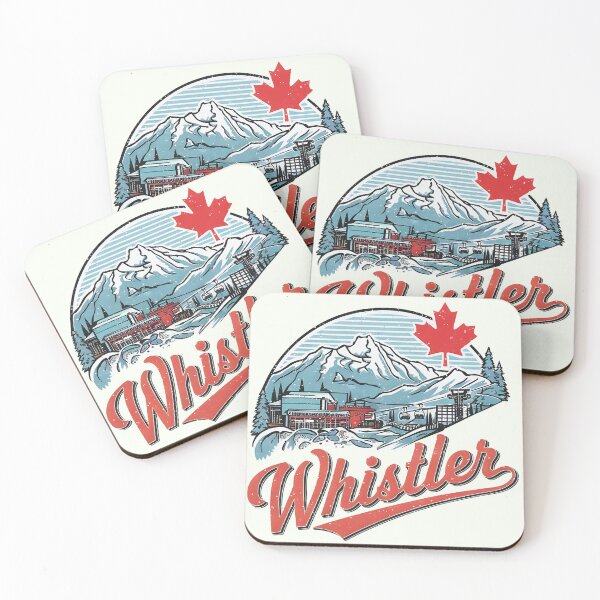 Item preview, Whistler BC Canada Retro Landscape Skiing Resort  designed and sold by HowToCanadian.