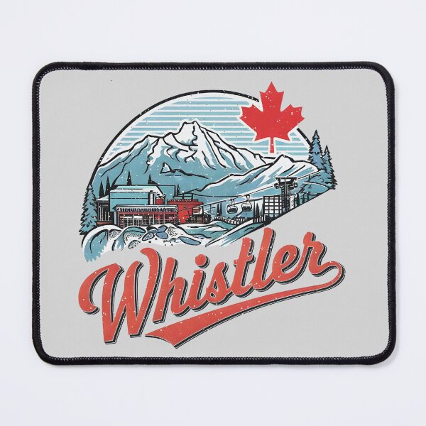 Item preview, Whistler BC Canada Retro Landscape Skiing Resort  designed and sold by HowToCanadian.