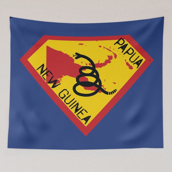 Item preview, PAPUA NEW GUINEA SHIELD - Freedom Is The Superpower - Modern Gadsden Snake Flag - Dont Tread On Me SUPERHERO spellout design designed and sold by pelagio.