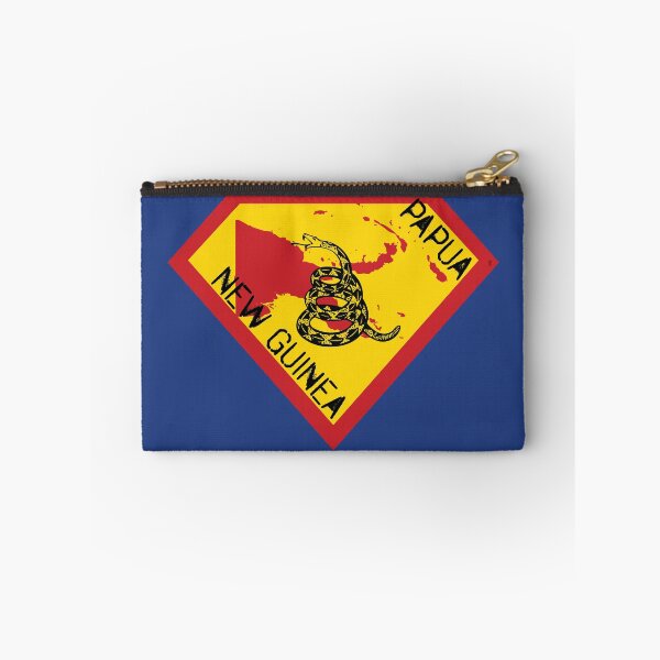 Item preview, PAPUA NEW GUINEA SHIELD - Freedom Is The Superpower - Gadsden Snake Flag - Dont Tread On Me SUPERHERO spellout design designed and sold by pelagio.