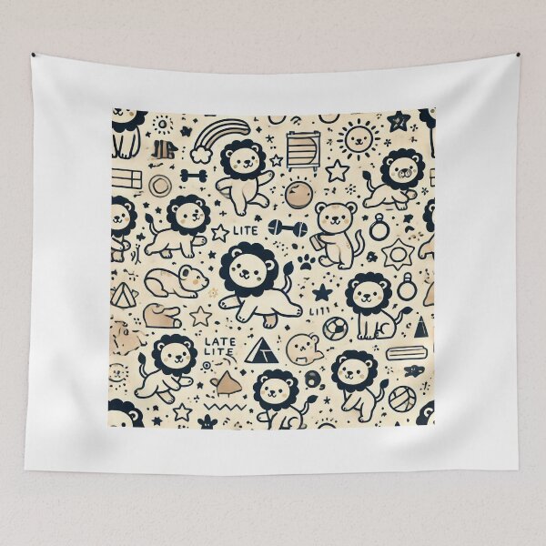Item preview, Adorable Lion Cub Activities designed and sold by CeammiShop.
