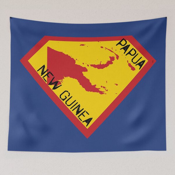 Item preview, PAPUA NEW GUINEA SHIELD - Freedom Is The Superpower -  SUPERHERO spellout design designed and sold by pelagio.