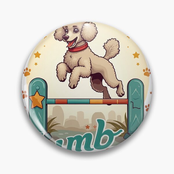 Item preview, Poodle Agility in Action - jumb for joy designed and sold by rayaARTs.