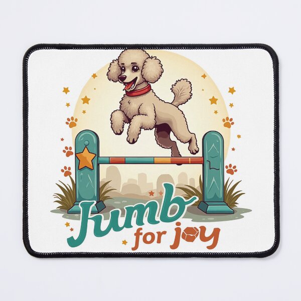 Item preview, Poodle Agility in Action - jumb for joy designed and sold by rayaARTs.