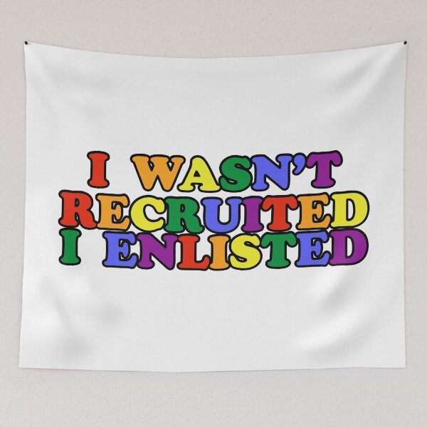 Item preview, I wasn't recruited I enlisted designed and sold by remerasnerdas.
