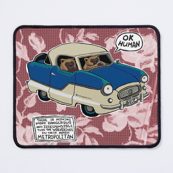 Item preview, Wolverines in Their Nash Metropolitan - OK Human designed and sold by IanForbesArt.