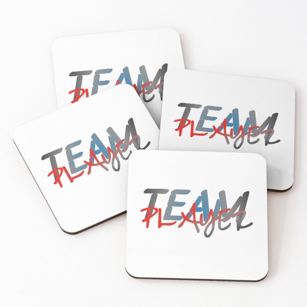 Item preview, Team Player - Motivational Typography Design designed and sold by 4DN4NE.