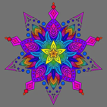 Artwork thumbnail, Bright Mandala by RayRayViolet