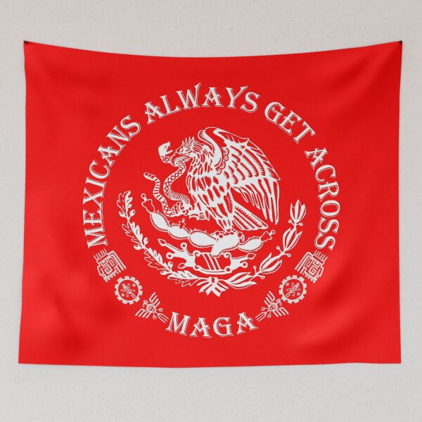 Item preview, White maga design on red colored background designed and sold by Cuztomthreads.