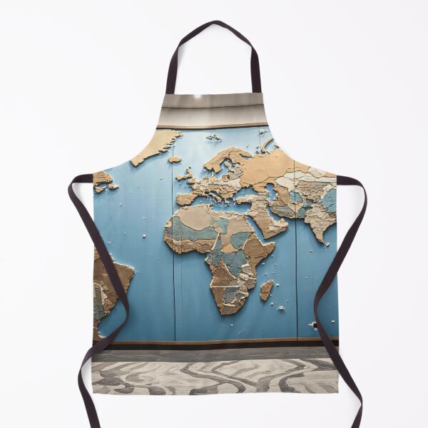 Item preview, Modern World Map Wall Art in an Elegant Interior designed and sold by yaser1234.