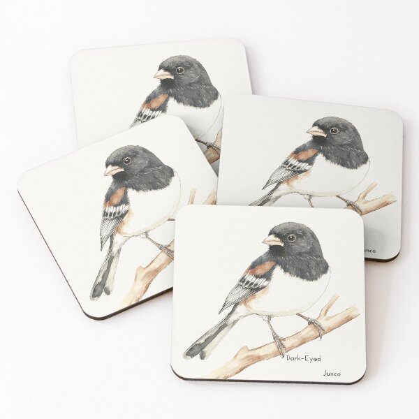 Item preview, Dark-Eyed Junco Illustration with Delicate Watercolor Style designed and sold by Retro Travel Design.