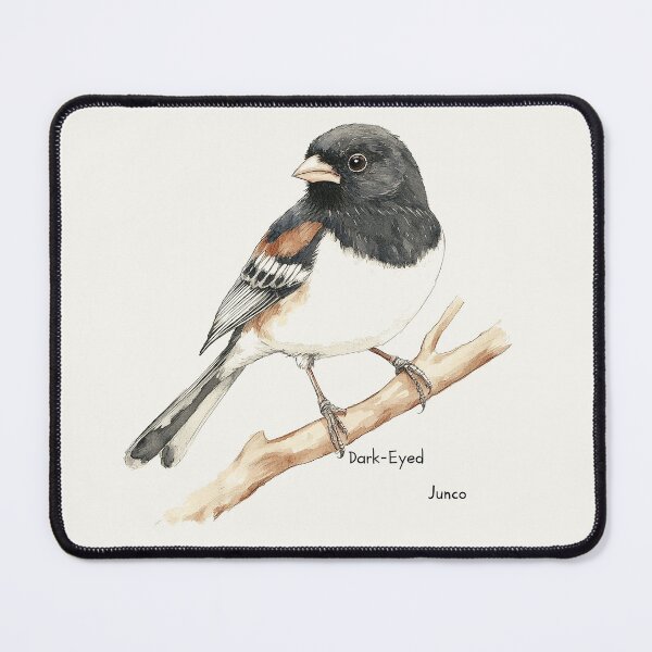 Item preview, Dark-Eyed Junco Illustration with Delicate Watercolor Style designed and sold by Retro Travel Design.