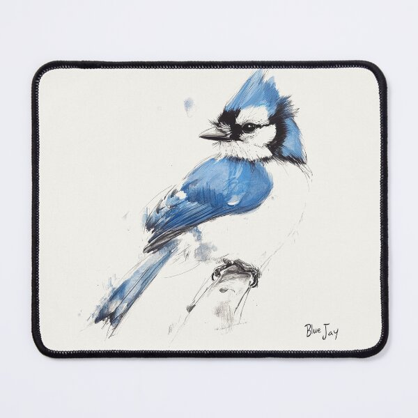 Item preview, Blue Jay Watercolor and Sketch Style Illustration designed and sold by Retro Travel Design.