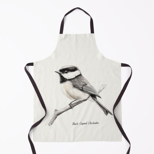 Item preview, Black-Capped Chickadee Illustration with Intricate Pencil Detailing designed and sold by Retro Travel Design.