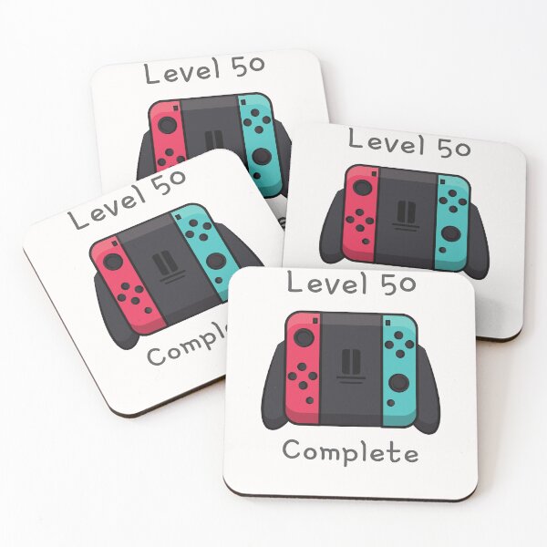 Item preview, Level 50 Complete - Retro Gaming Milestone Birthday Design designed and sold by 4DN4NE.