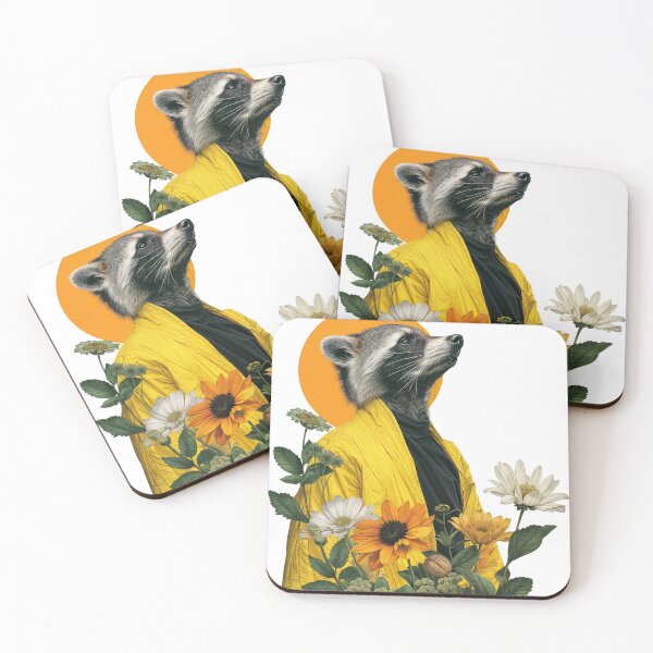 Item preview, Collage Wall Art / T-shirt Design: RACCOON designed and sold by ForeverPrintsOK.