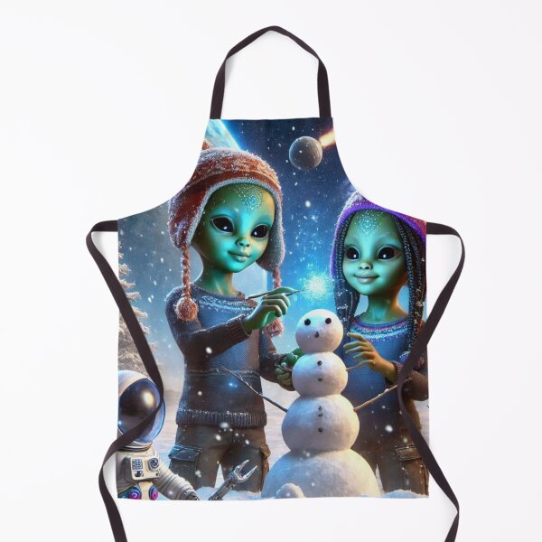 Item preview, Alien Kids Who Build Snowman designed and sold by Dogandesighn.