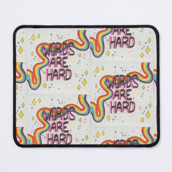 Item preview, words are hard designed and sold by FinnleyScribble.