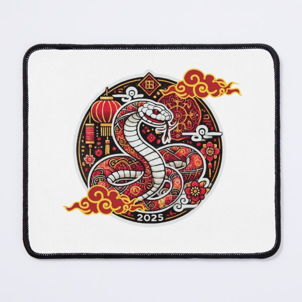 Item preview, Year Of The Snake Red and Yellow Chinese New Year 2025 designed and sold by DigiSudu.