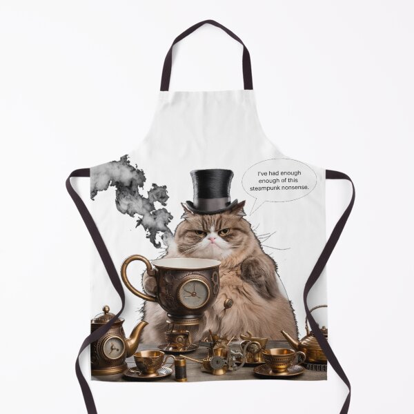 Item preview, Steampunk Teaparty Grumpy Kitty designed and sold by ChonkingHazard.