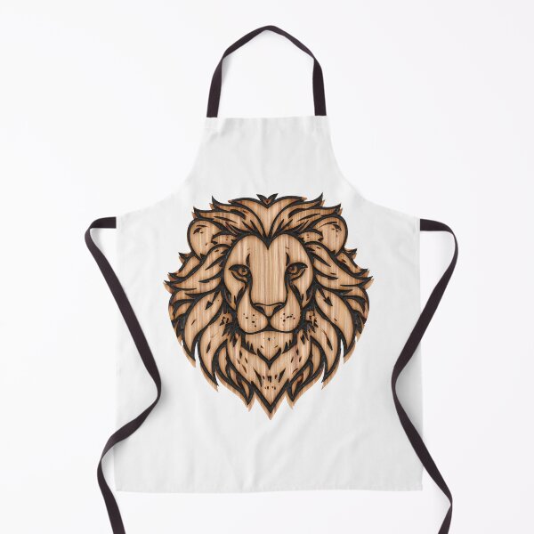 Aperçu de l'œuvre Tête de lion, imitation bois brûlé créée et vendue par Marcu Ioachim.