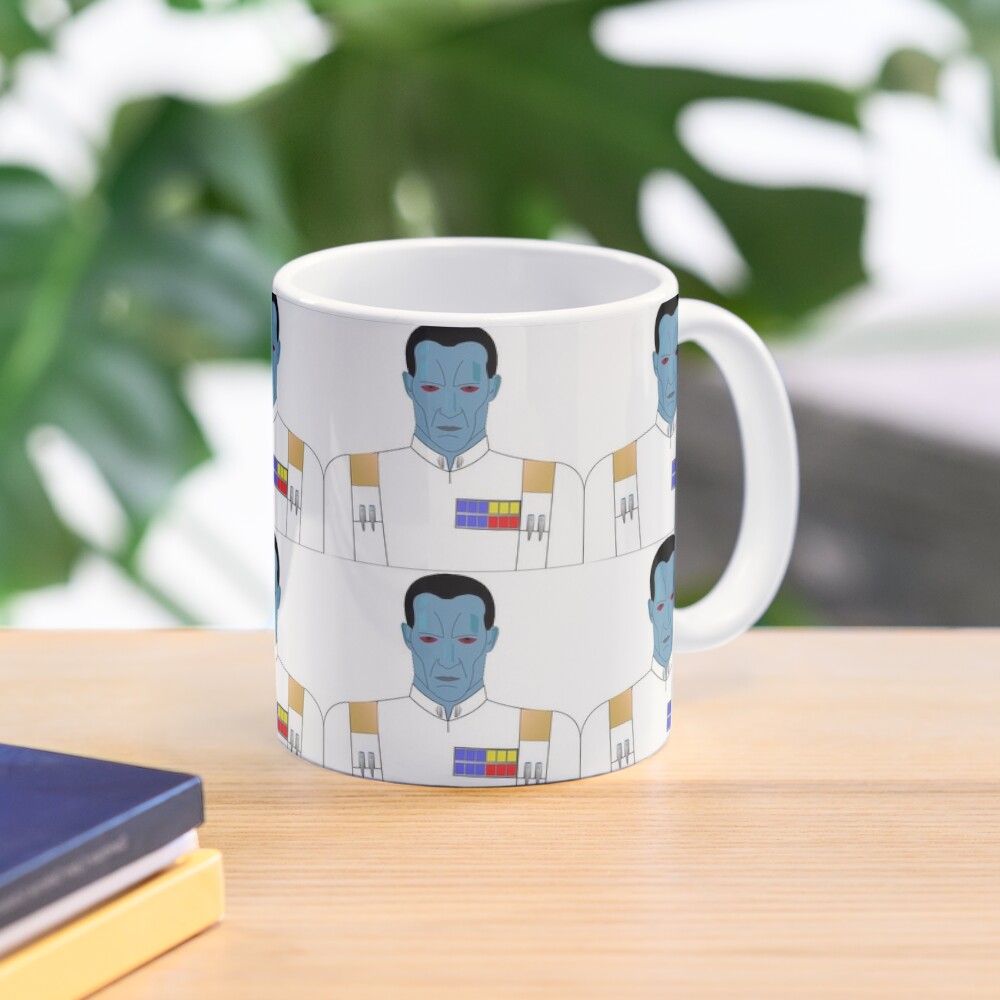 Admiral Thrawn Head Shot Graphic Ceramic Mugs