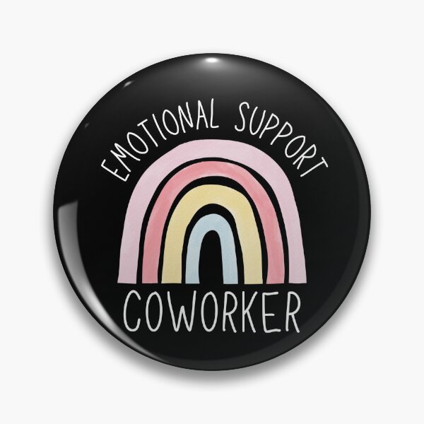 Item preview, Emotional Support Coworker (Dark Background) designed and sold by LyndaNoel Design.