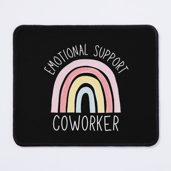 Item preview, Emotional Support Coworker (Dark Background) designed and sold by LyndaNoel Design.