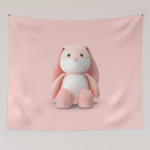 Item preview, Adorable Pink Bunny Plush for Babies designed and sold by crisgris1961.