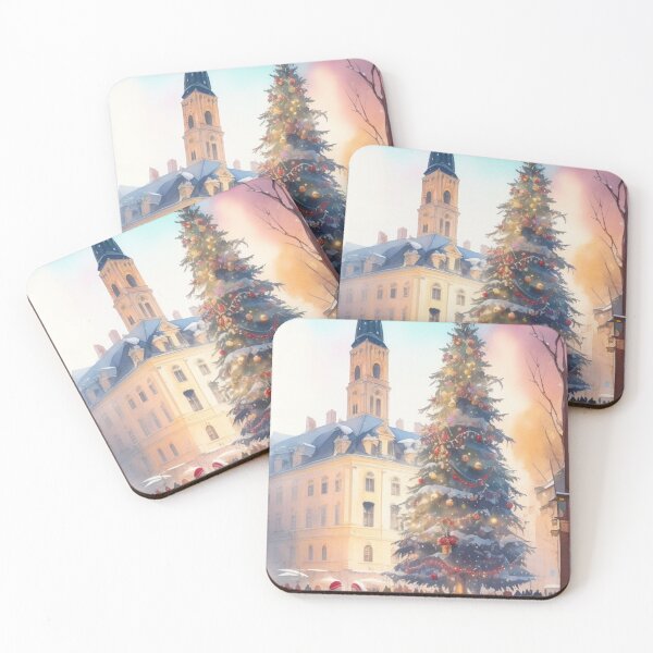 Item preview, Watercolor Vilnius-Christmas Edition designed and sold by TondoMeander.