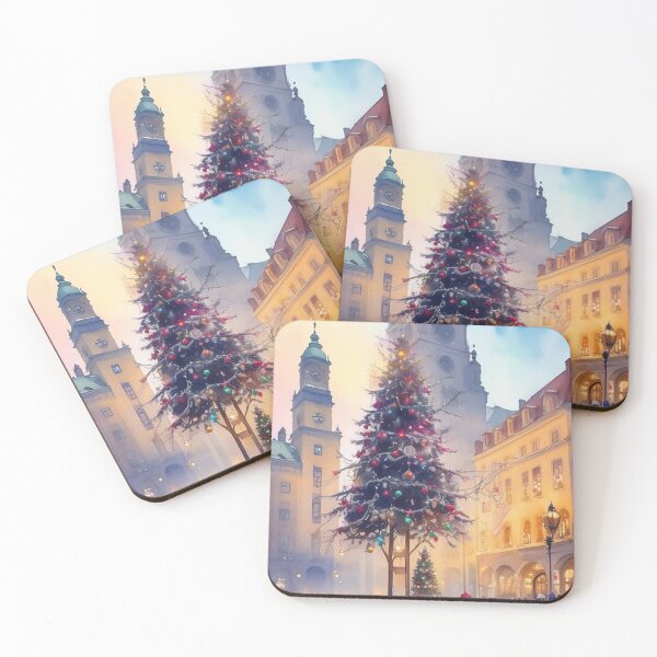Item preview, Watercolor Warsaw-Christmas Edition designed and sold by TondoMeander.
