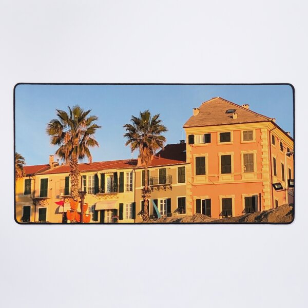 Item preview, Finale Ligure Pastel Houses on the Beach Front designed and sold by Quoppidou.