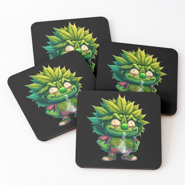 Item preview,  Smoking GANJA BUD - Cannabis Marijuana Cartoon Style Weed Digital Design designed and sold by CannaCreative.