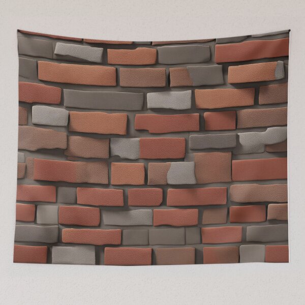 Item preview, Realistic Brick Wall Texture | Red Rustic Brick Design | Urban Industrial Art designed and sold by Epic--Art.