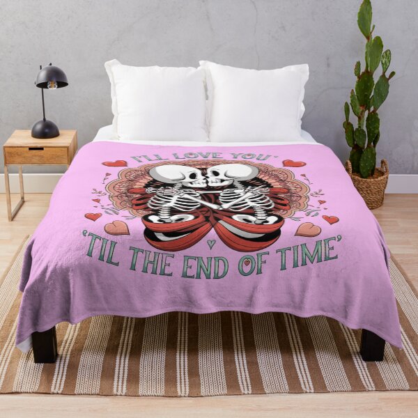 Item preview, "I’ll Love You ’Til the End of Time | Romantic Skeleton Love Art designed and sold by DEEPDesignsART.