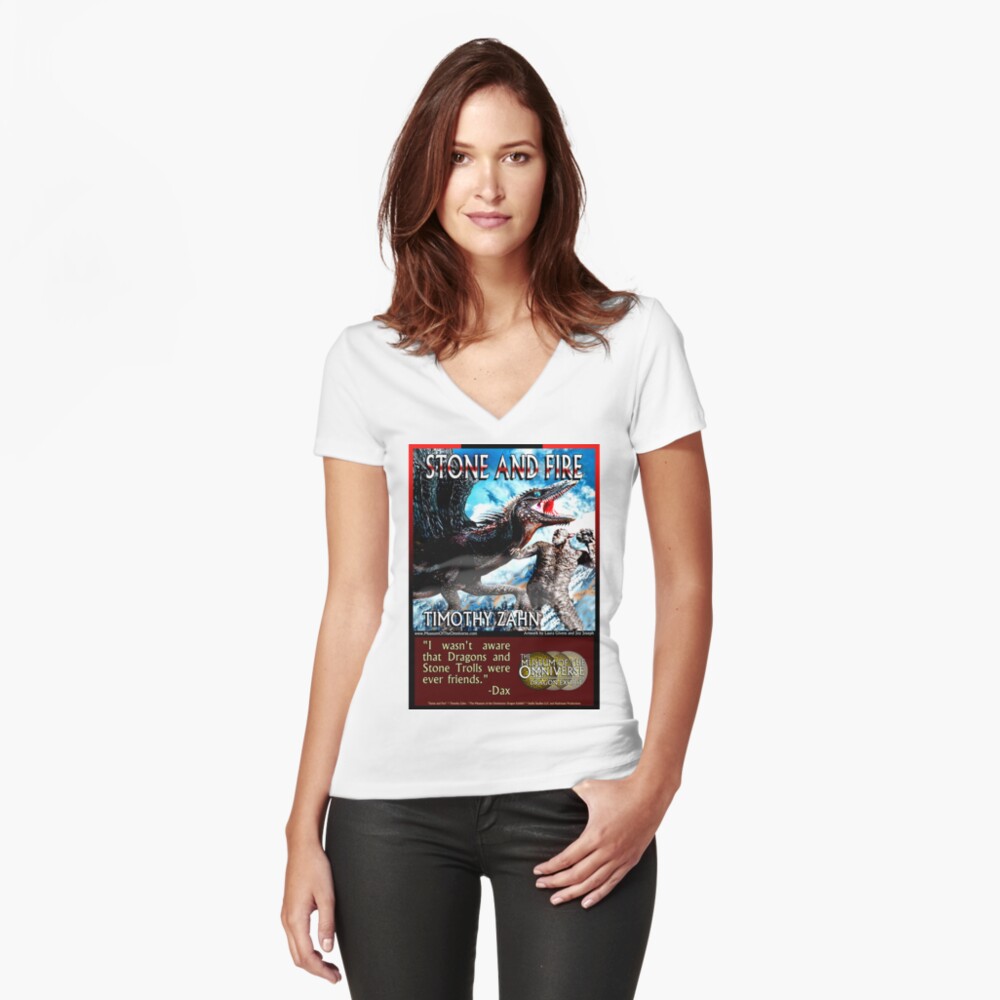 Item preview, Fitted V-Neck T-Shirt designed and sold by SeelieStudios.