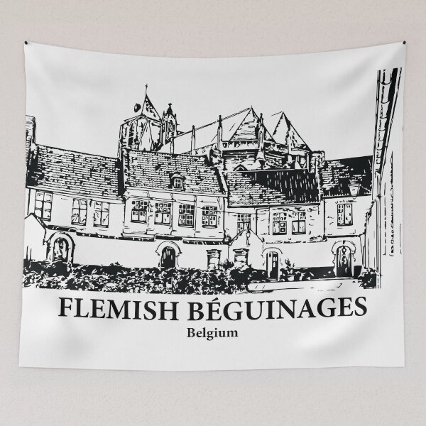 Item preview, Flemish Béguinages - Belgium designed and sold by Lakeric Cityscapes.
