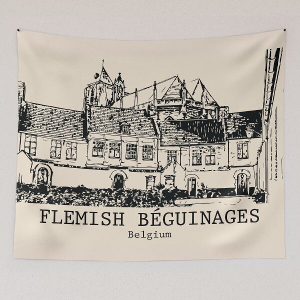Item preview, Flemish Béguinages - Belgium designed and sold by Lakeric Cityscapes.