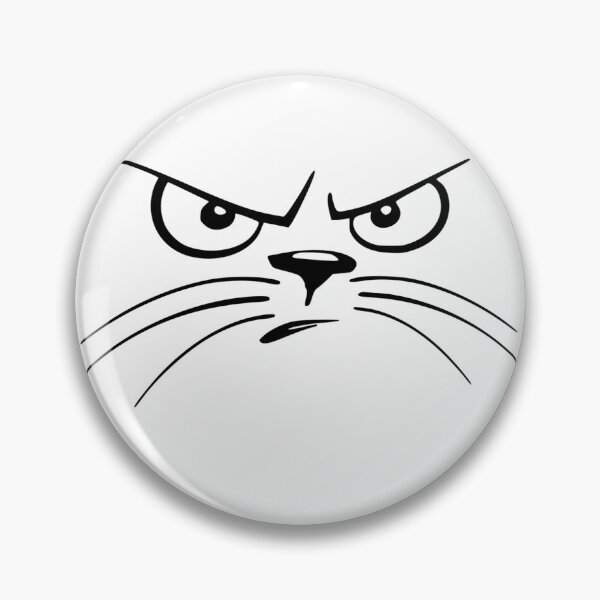 Item preview, angry cat face, fierce kitten designed and sold by YellowishStore.