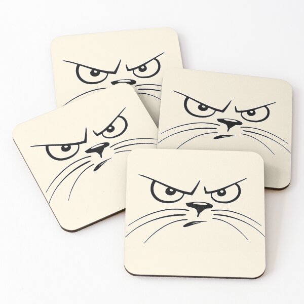 Item preview, angry cat face, fierce kitten designed and sold by YellowishStore.