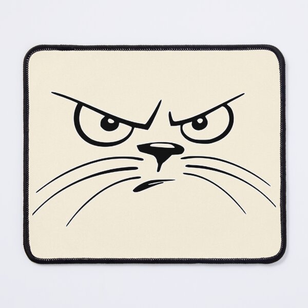 Item preview, angry cat face, fierce kitten designed and sold by YellowishStore.