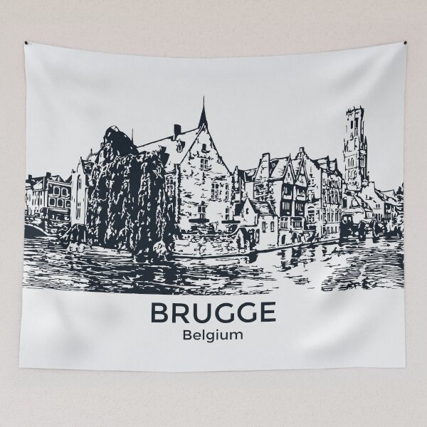 Item preview, Historic Centre of Brugge - Belgium designed and sold by Lakeric Cityscapes.