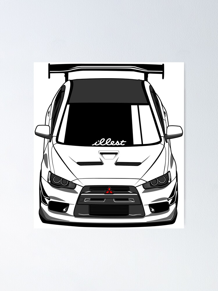 Photo Poster Print Art * All Sizes CAR POSTER AA206 REAR MITSUBISHI EVO X Photo Poster Print Art * All Sizes CAR POSTER AA206 REAR MITSUBISHI EVO X