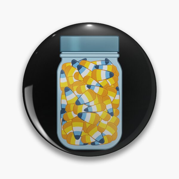 Item preview, Jar of Aromantic Asexual Halloween Candy Corn designed and sold by AroAxel.