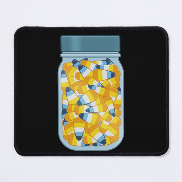 Item preview, Jar of Aromantic Asexual Halloween Candy Corn designed and sold by AroAxel.