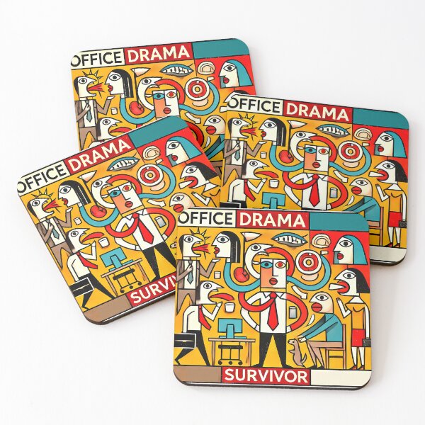 Item preview, Office Drama Survivor – Funny Cubism Art T-Shirt designed and sold by OzzFrequency.